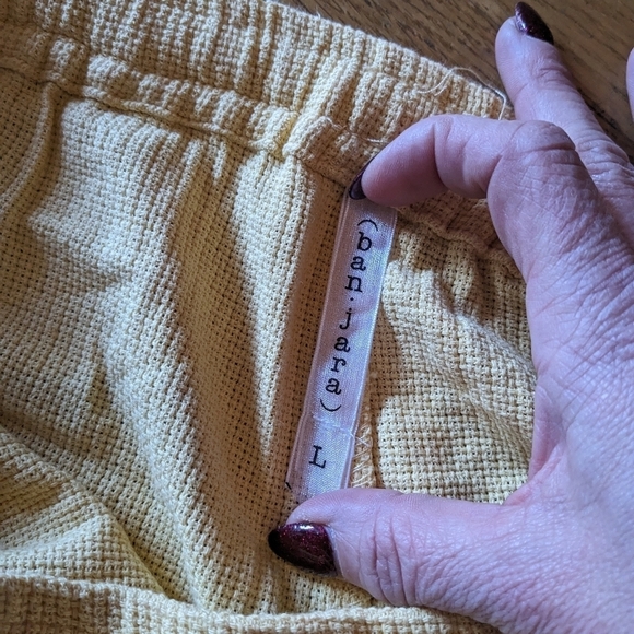 NWT‎ ban-jaja Large Pale-ish Yellow Woven Shorts - Picture 8 of 8